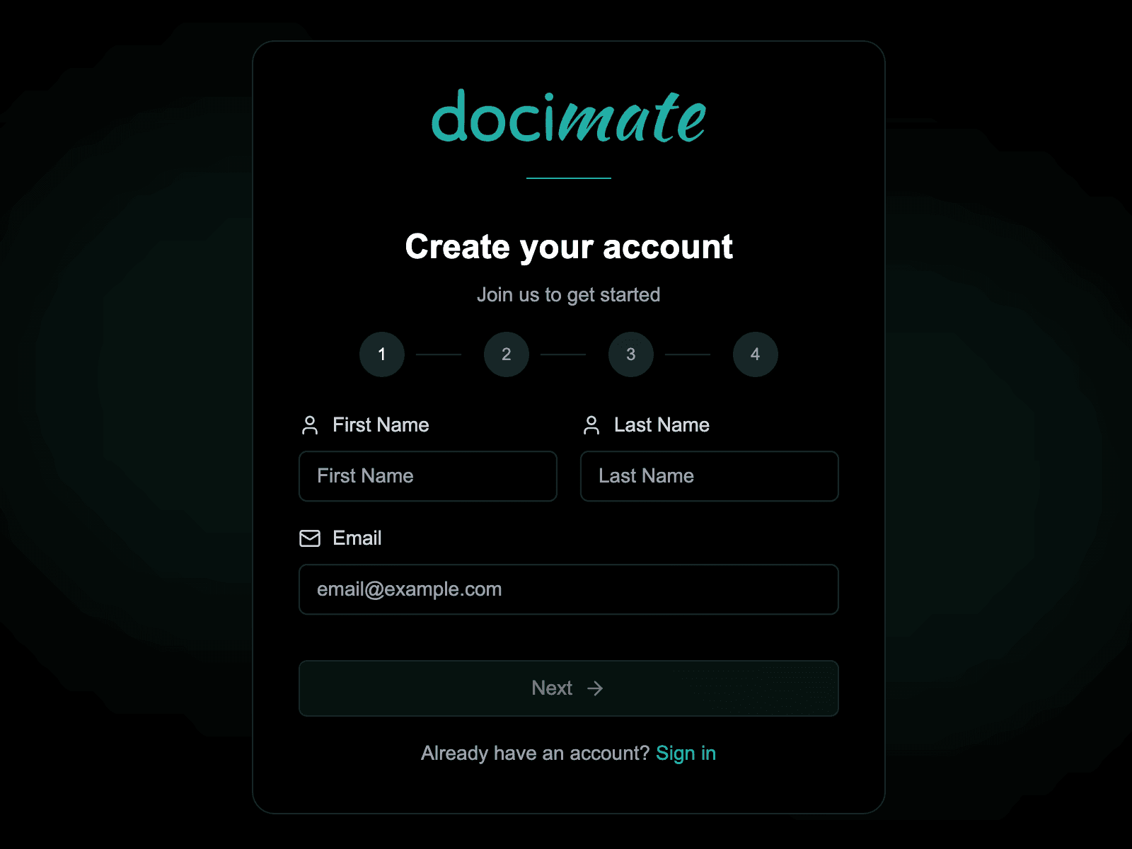 Sign Up